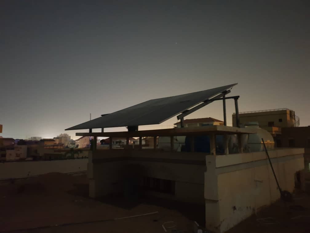 Guy Holding Solar Panel